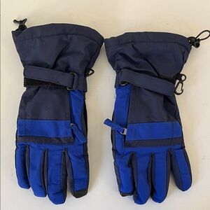 Lands' End Navy and Black Winter Gloves